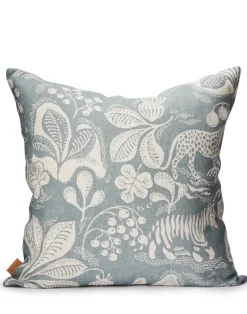 Wild at Heart Linen Fabric, Dusty Blue