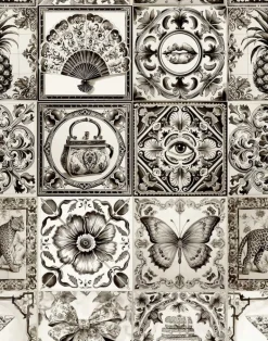 Willow Couture Tiles, Monotone Black & White