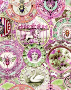 Wonderland Plates, Green