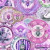 Wonderland Plates, Pink and Lilac