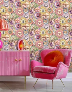 Wonderland Plates, Pink and Lilac