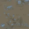 Woodlands Wallpaper in Khaki Blue